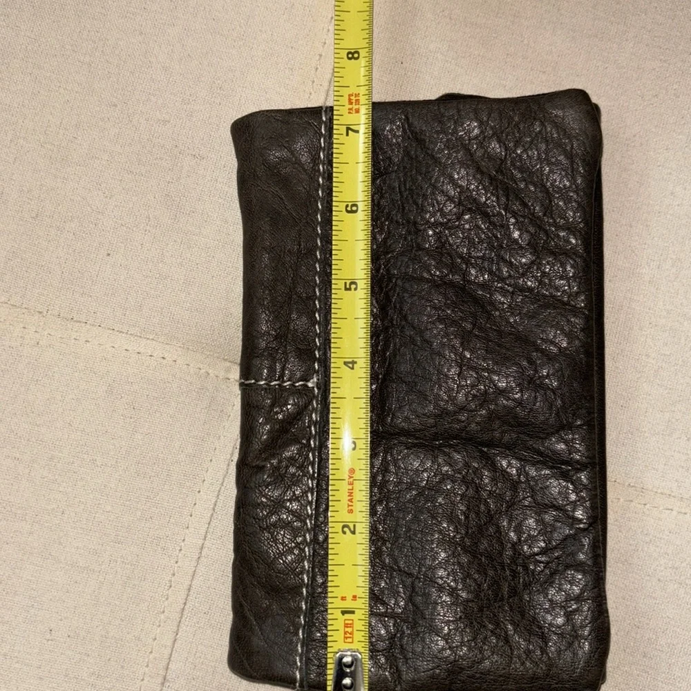 Free People Brown Fold-Over Leather Wallet - Picture 9 of 13